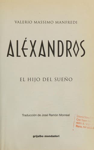 Cover image for Aléxandros