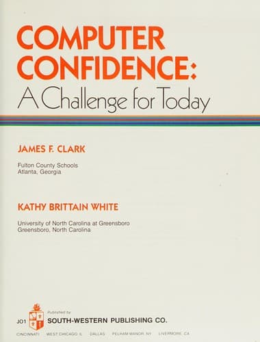 Cover image for Computer confidence