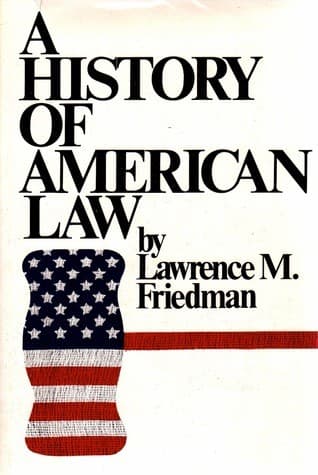 Cover image for A history of American law
