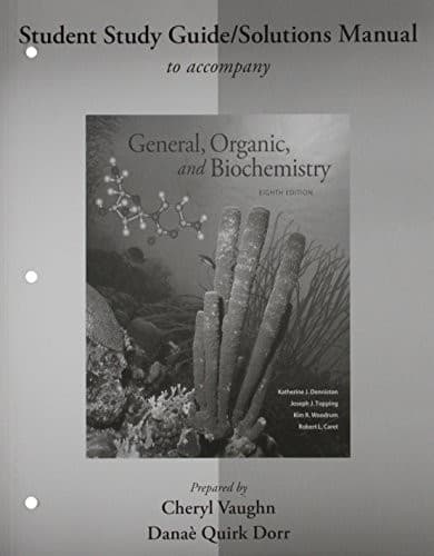 Cover image for Student Study Guide/Solutions Manual for General, Organic, and Biochemistry