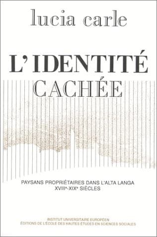 Cover image for L' identité cachée.