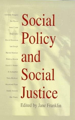 Cover image for Social Policy and Social Justice