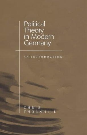 Cover image for Political Theory in Modern Germany
