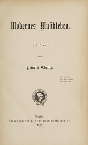 Modernes musikleben