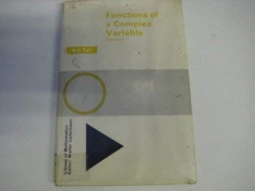 Cover image for Functions of a complex variable