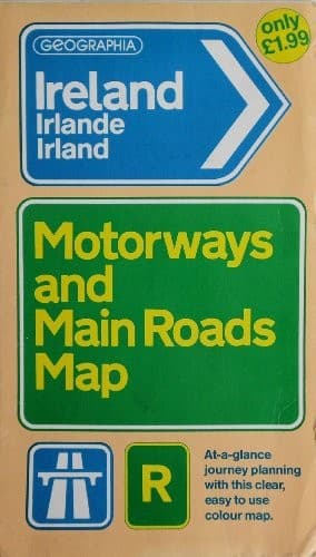 Cover image for Ireland Motorways and Main Roads Map