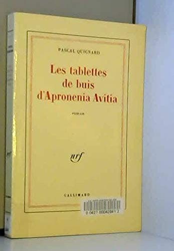 Cover image for Les tablettes de buis d'Apronenia Avitia