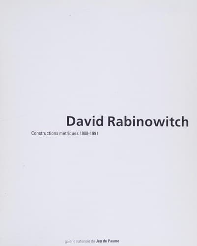 Cover image for David Rabinowitch