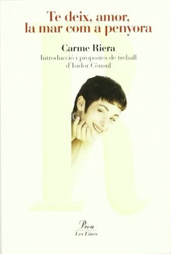 Cover image for Te deix, amor, la mar com a penyora