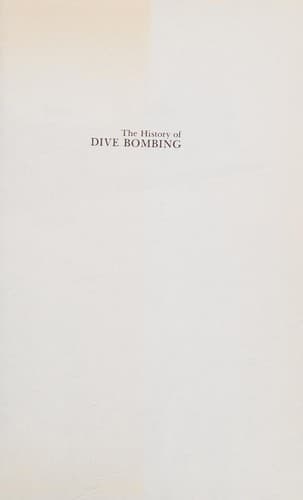 Cover image for The history of dive bombing