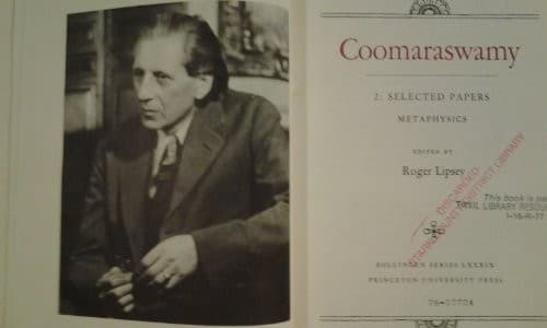 Cover image for Coomaraswamy