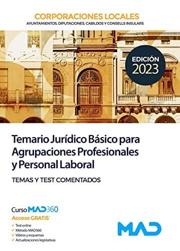 Cover image for Temario Jurídico Básico para Agrupaciones Profesionales y Personal Laboral de Corporaciones Locales.