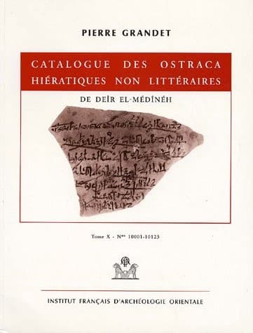 Catalogue des ostraca hiératiques littéraires de Deir el Médineh