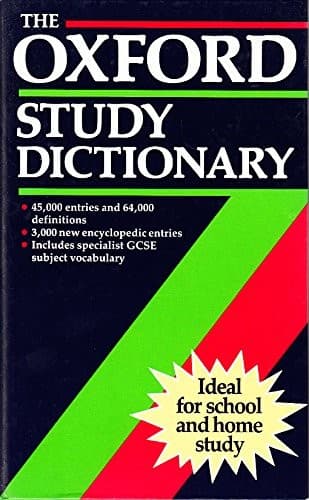 Cover image for The Oxford Study Dictionary