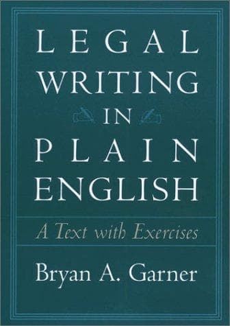 Cover image for Legal Writing in Plain English
