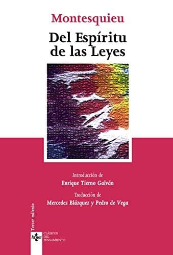 Cover image for Del espíritu de las leyes