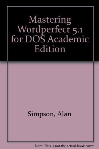Cover image for Mastering WordPerfect 5.1