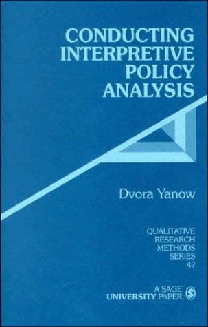 Cover image for Conducting Interpretive Policy Analysis (Qualitative Research Methods)