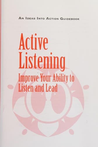 Cover image for Active listening