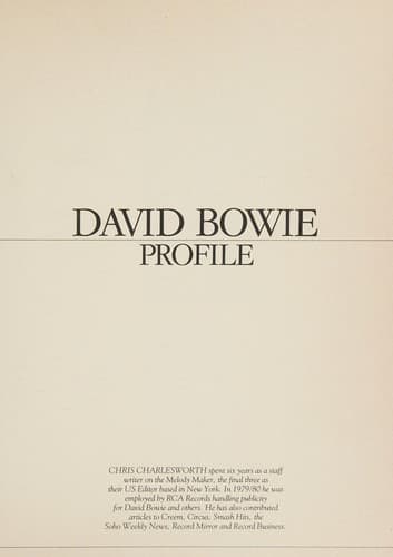 Cover image for David Bowie profile.