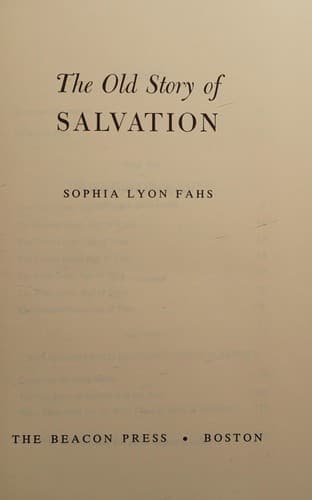 The old story of salvation