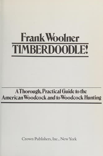 Cover image for Timberdoodle!