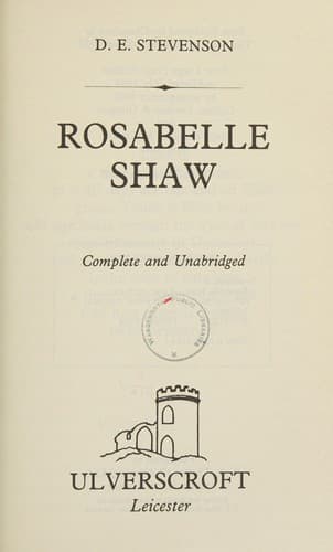 Cover image for Rosabelle Shaw