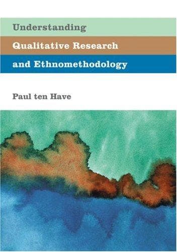 Cover image for Understanding Qualitative Research and Ethnomethodology
