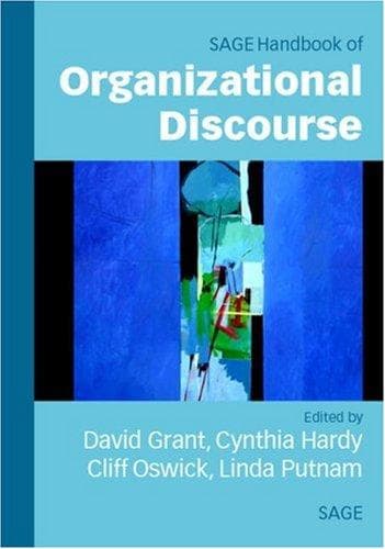 Cover image for The SAGE Handbook of Organizational Discourse