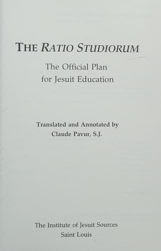 Cover image for The Ratio studiorum