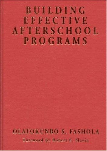 Cover image for Building Effective After-School Programs