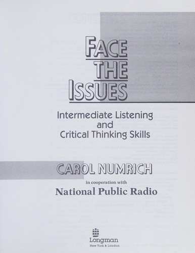 Cover image for Face the issues