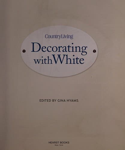 Country living decorating with white