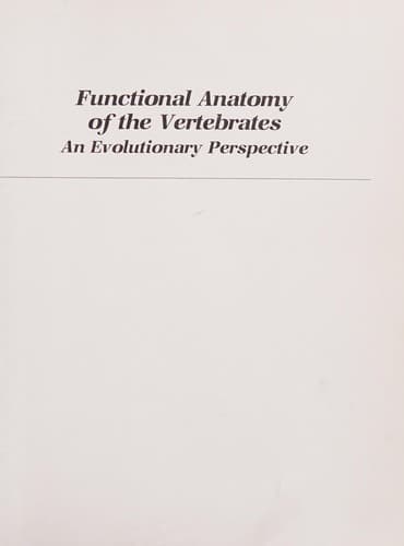 Cover image for Functional anatomy of the vertebrates