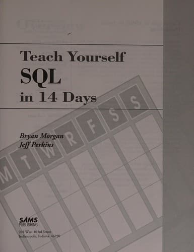 Cover image for Teach yourself SQL in 14 days