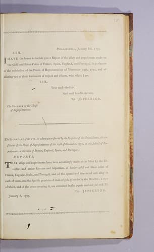 Philadelphia, January 8th, 1793