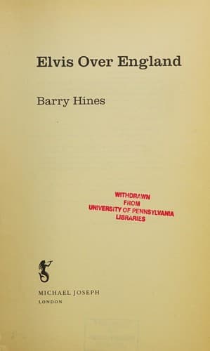 Cover image for Elvis over England