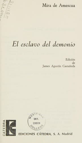 Cover image for El esclavo del demonio
