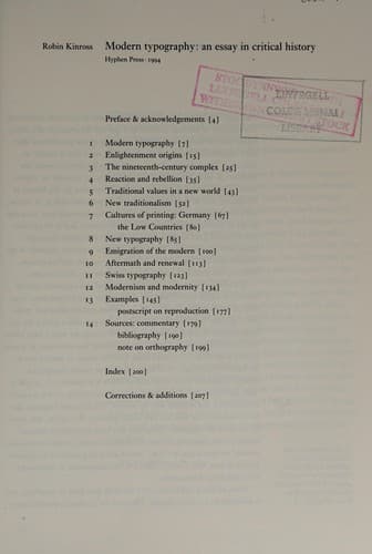 Cover image for Modern typography