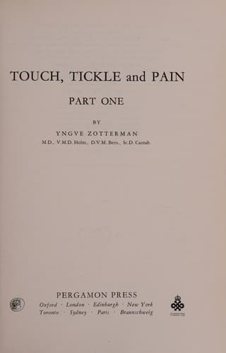 Touch, tickle, and pain