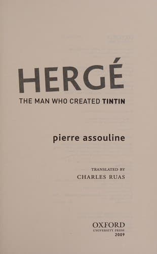 Cover image for Hergé