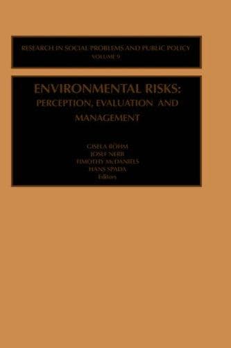 Cover image for Environmental Risks, Volume 9