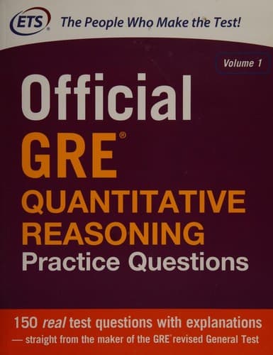Cover image for Official GRE Quantitative Reasoning Practice Questions