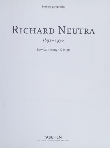 Cover image for Richard Neutra, 1892-1970