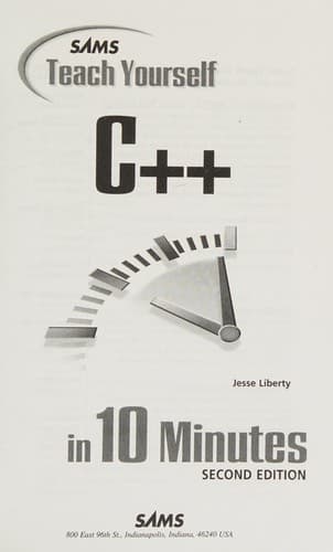 Cover image for Sams teach yourself C[plus plus] in 10 minutes
