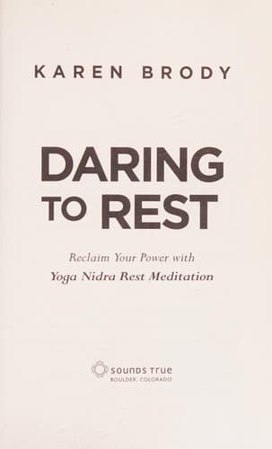 Daring to rest