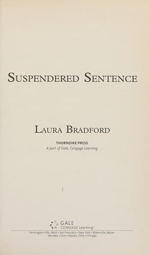 Cover image for Suspendered sentence