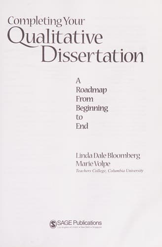 Cover image for Completing Your Qualitative Dissertation
