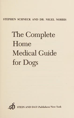 Cover image for The complete home medical guide for dogs