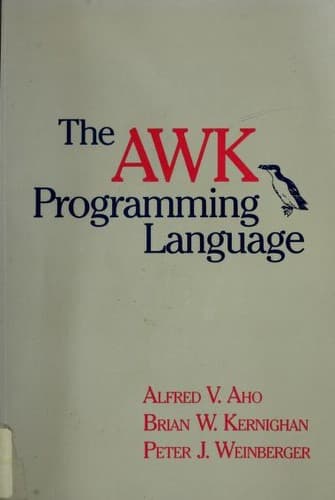 Cover image for The  AWK programming language